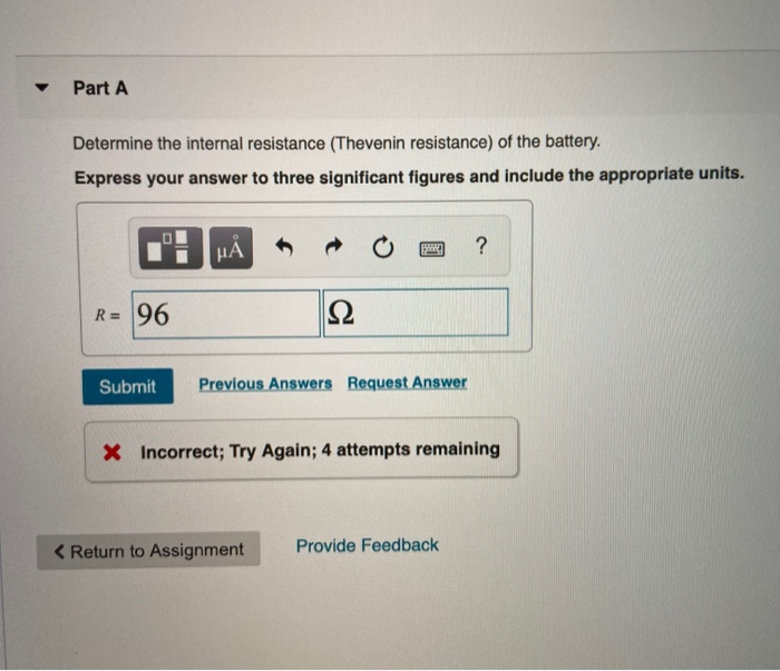 Solved P 2.81 We can model a certain battery as a voltage | Chegg.com