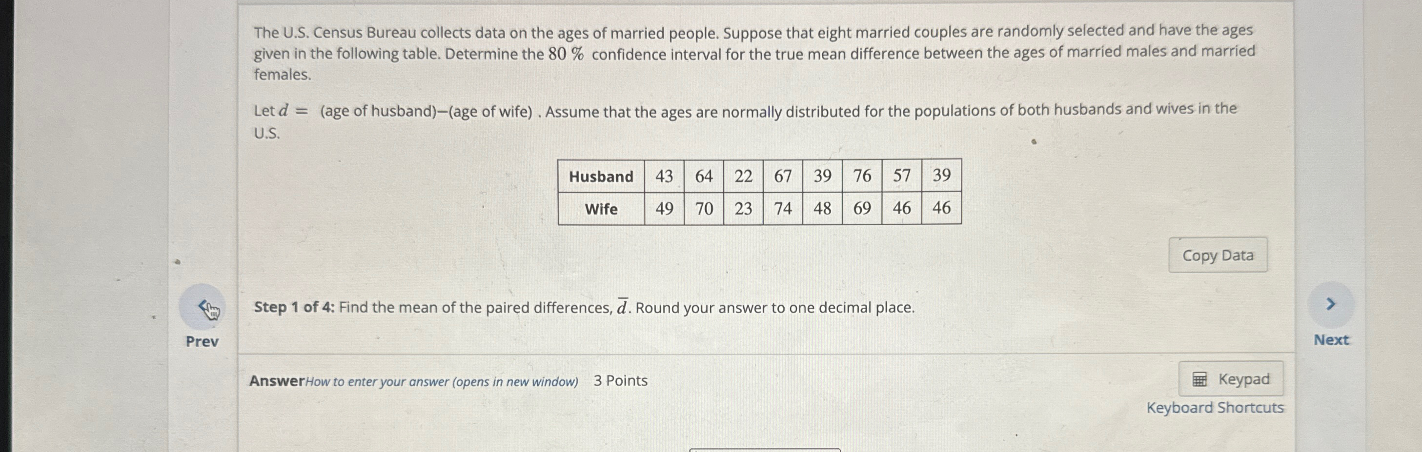 Solved The U.S. ﻿Census Bureau Collects Data On The Ages Of | Chegg.com