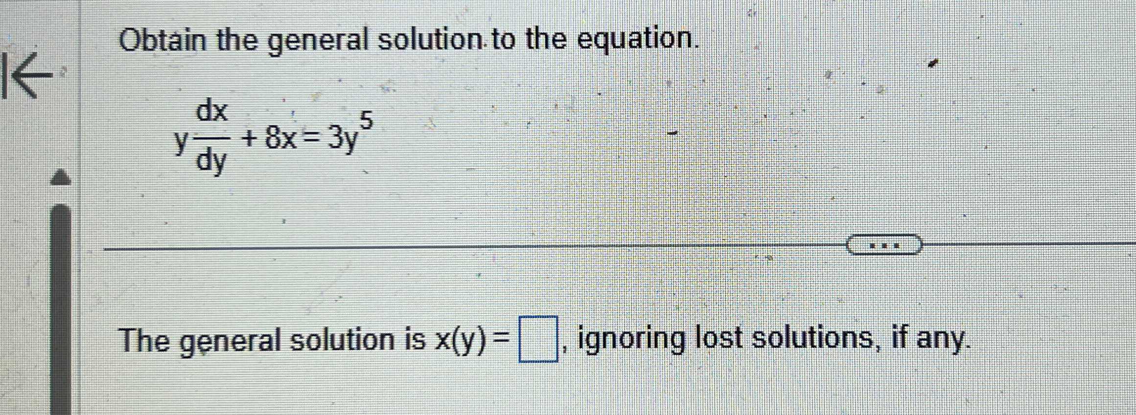 Solved Obtain the general solution to the | Chegg.com