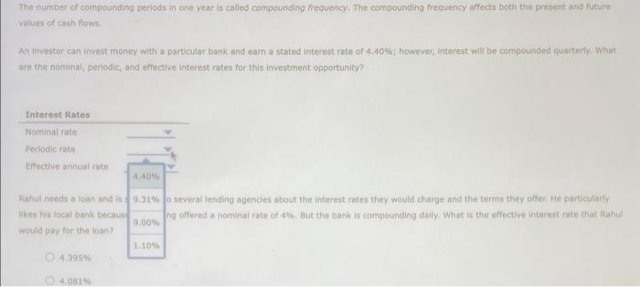 Solved The number of compounding perlods in qne yoor is | Chegg.com