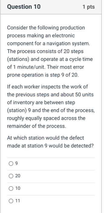 Solved Consider the following production process making an | Chegg.com