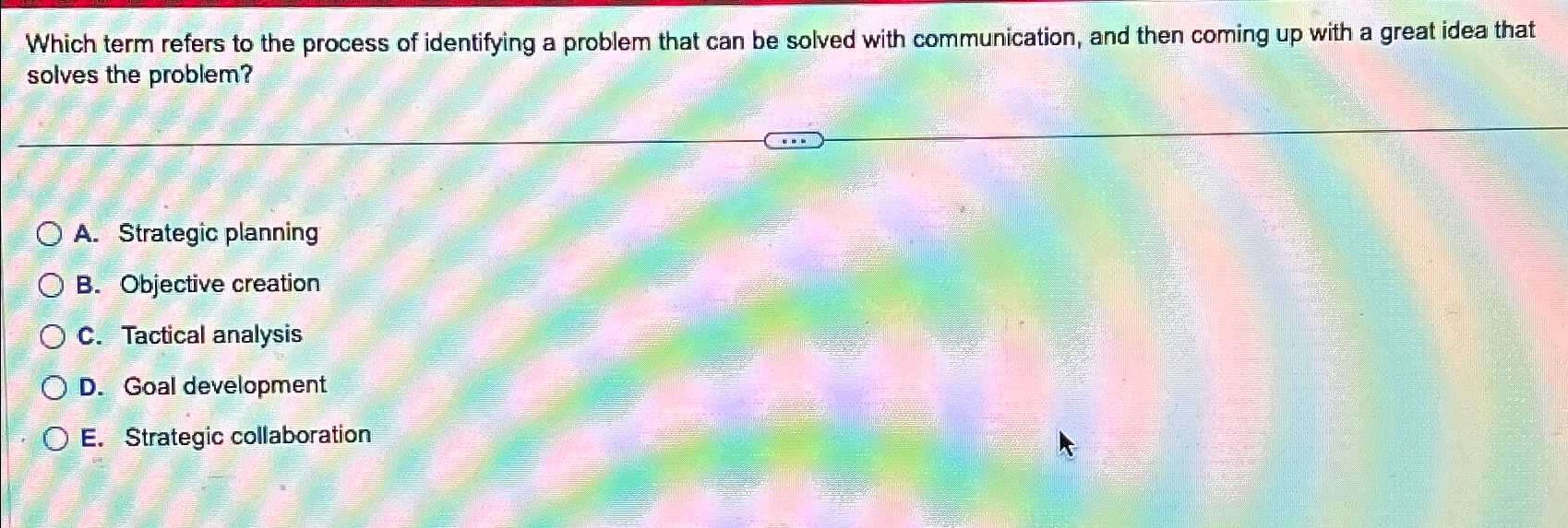 Solved Which term refers to the process of identifying a | Chegg.com