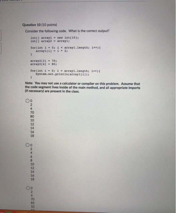 Solved Question 1 (5 points) What is the value of num after | Chegg.com