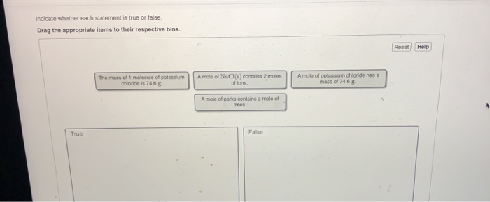 Solved Indicate whether each statement is true or false. | Chegg.com