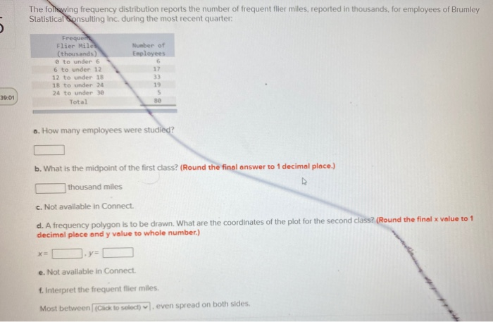 Solved The Following Frequency Distribution Reports The | Chegg.com