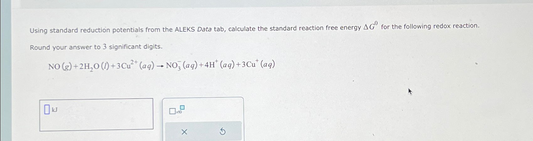 Solved Using standard reduction potentials from the ALEKS | Chegg.com