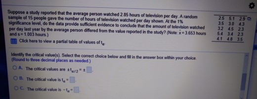 Solved Suppose a study reported that the average person | Chegg.com