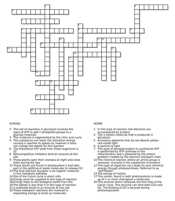 Solved complete crossword Chegg com