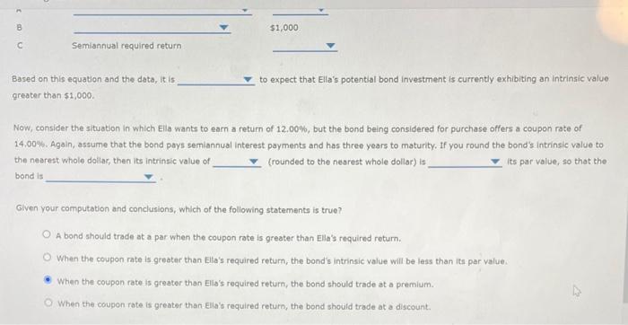 Solved The process of bond valuation is based on the | Chegg.com