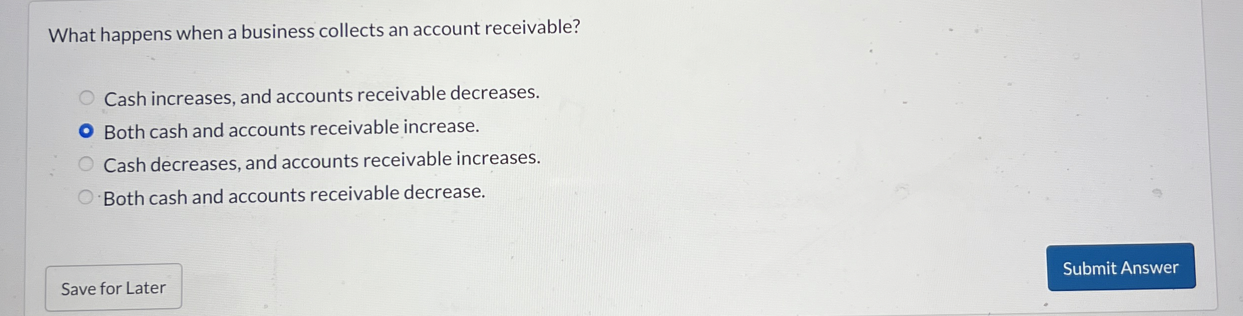 Solved What happens when a business collects an account | Chegg.com
