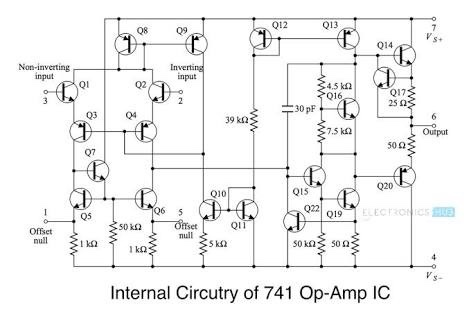 analyze the internal circuit of the 741 op amp that | Chegg.com