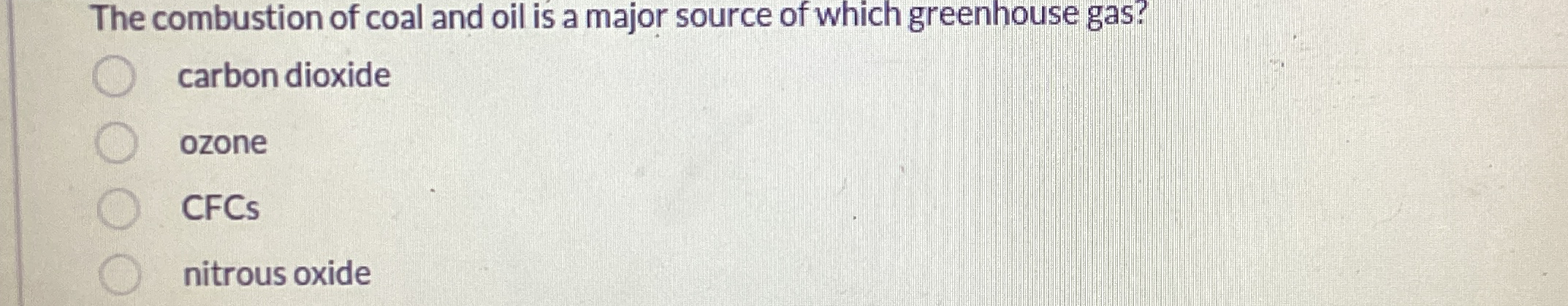 Solved The combustion of coal and oil is a major source of | Chegg.com