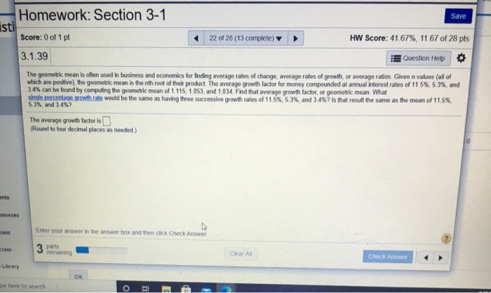 Solved Homework: Section 3-1 Save Isti Score: 0 Of 1 Pt 22 | Chegg.com