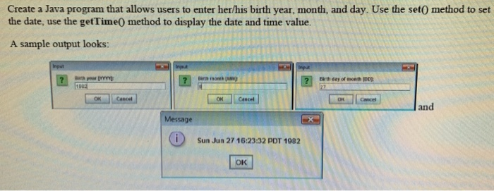 Solved Create a Java program that allows users to enter | Chegg.com