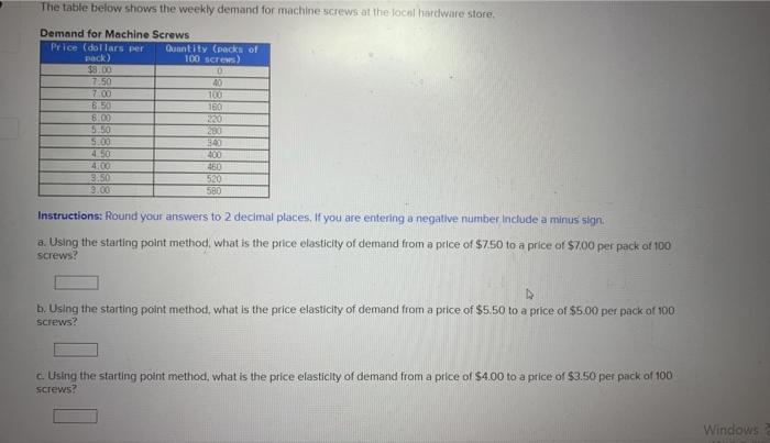Solved The table below shows the weekly demand for machine | Chegg.com