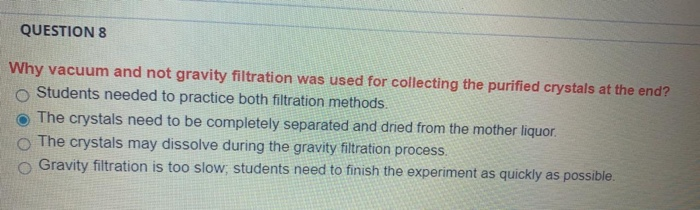 Solved QUESTION 9 Complete solubility of a solid in a | Chegg.com