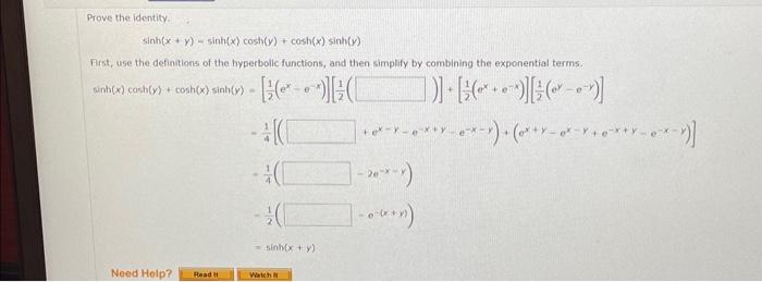 Solved Prove the identity | Chegg.com