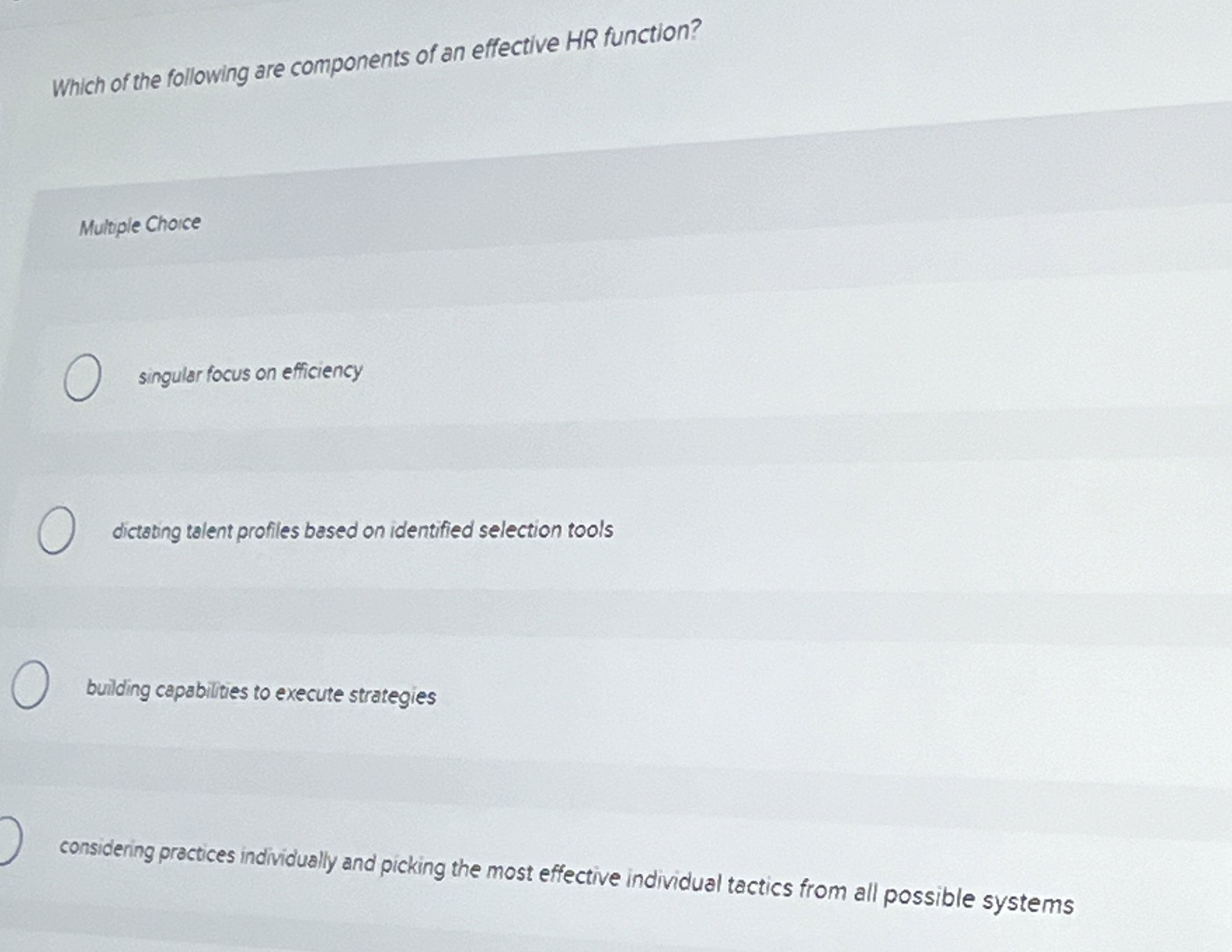 Solved Which of the following are components of an effective | Chegg.com
