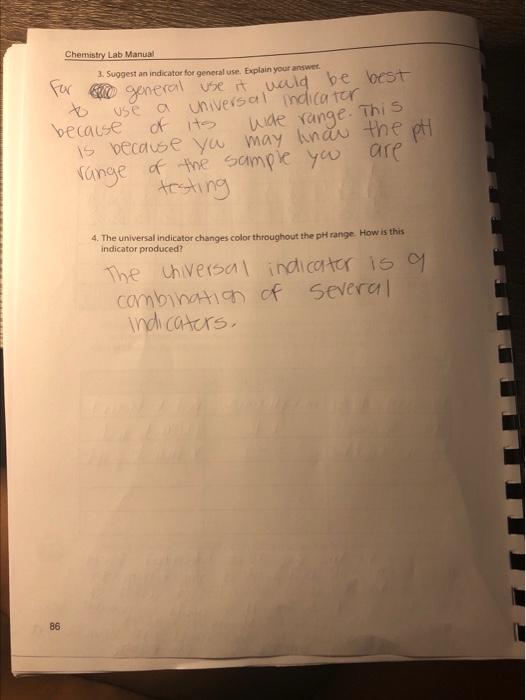 pH and pH Indicators LAB 18 pH AND PH INDICATORS