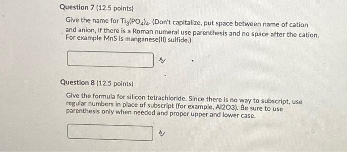 Solved PLEASE HELP ANSWER ALL 8 QUESTIONS!! ONLY HELP IF YOU | Chegg.com
