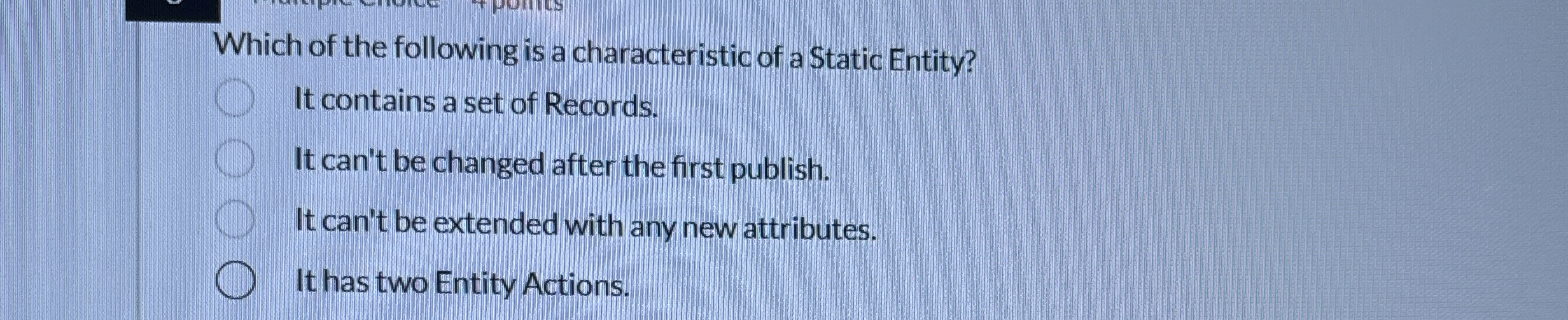 Solved Which of the following is a characteristic of a | Chegg.com