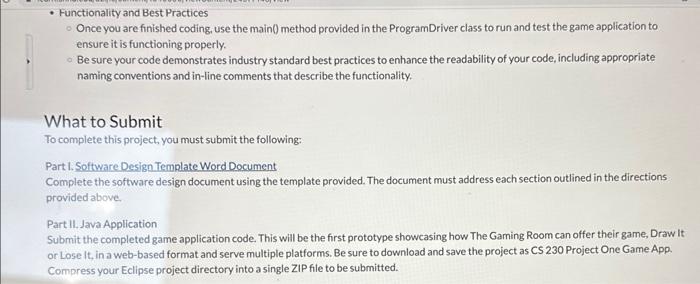 Solved In this project, you will demonstrate your mastery of | Chegg.com