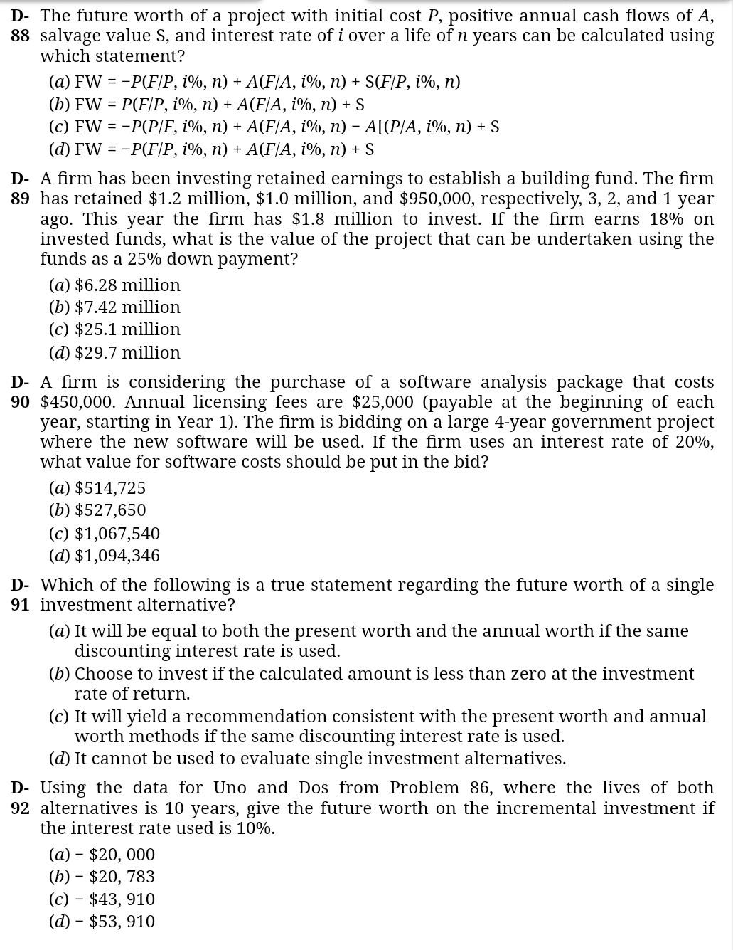 Solved please solve construction engineering problem and | Chegg.com