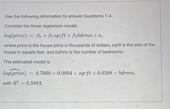Solved Use the following information to answer Questions | Chegg.com