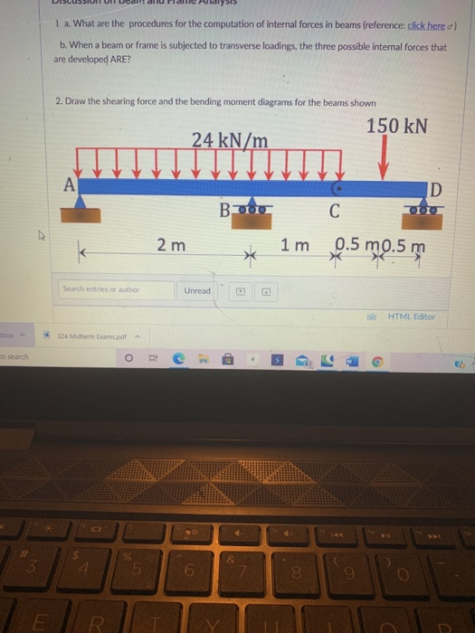 Solved 1 a. What are the procedures for the computation of | Chegg.com