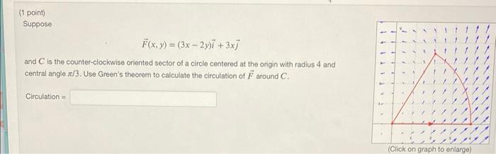 Solved 1 Point Suppose F X Y 3x−2y I 3xj And C Is The