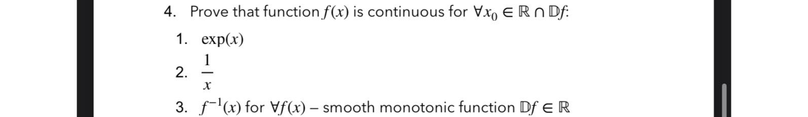 Solved Prove that function f(x) ﻿is continuous for | Chegg.com