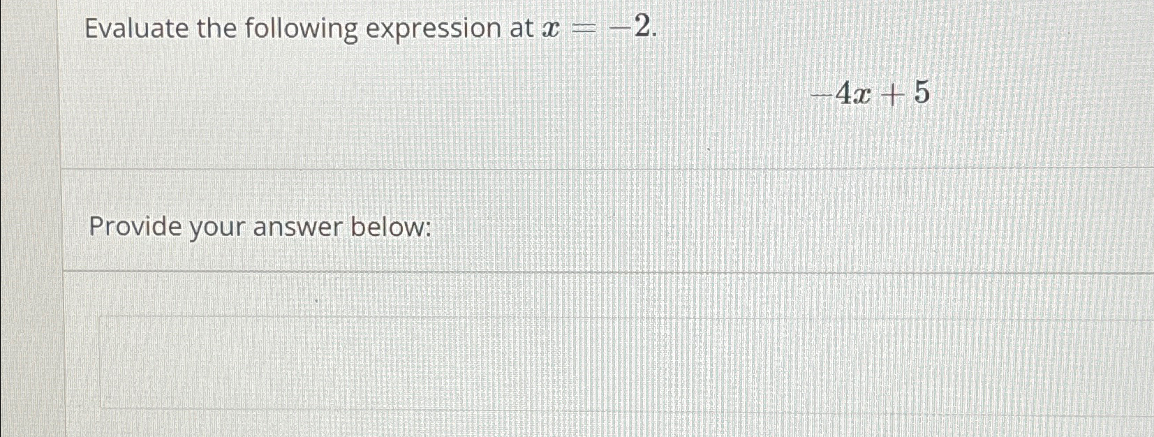 Solved Evaluate the following expression at | Chegg.com