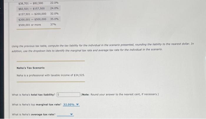 Solved Calculating Taxable Income Using the previous tax | Chegg.com