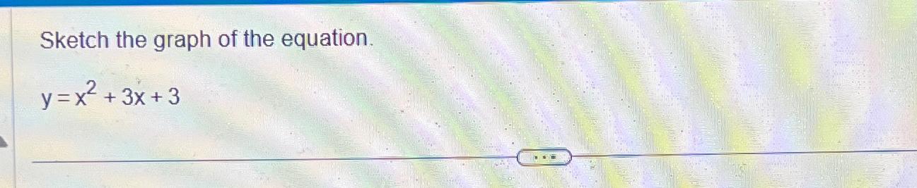 sketch the graph of the following equation y x 3