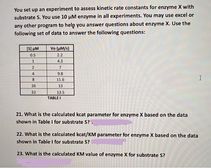 Solved You set up an experiment to assess kinetic rate | Chegg.com