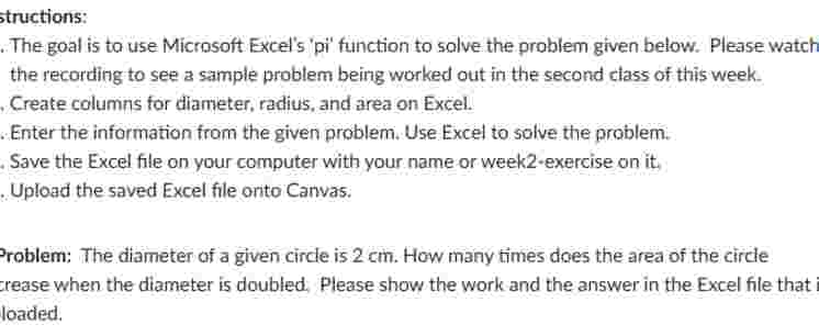 Solved Instructions: The goal is to use Microsoft Excel’s | Chegg.com