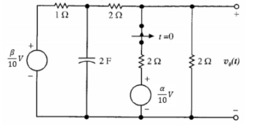 Solved 3- Consider the circuit in Figure 2. The switch opens | Chegg.com