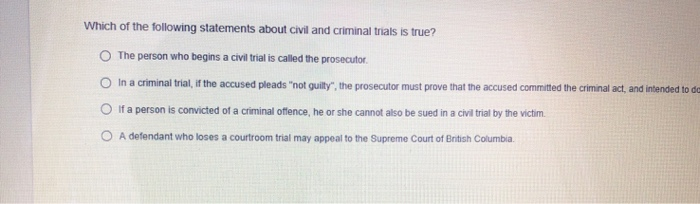 which statements about the supreme court are true