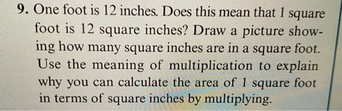 solved-9-one-foot-is-12-inches-does-this-mean-that-1-chegg