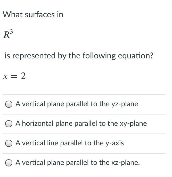 Solved What surfaces in R3 is represented by the following | Chegg.com