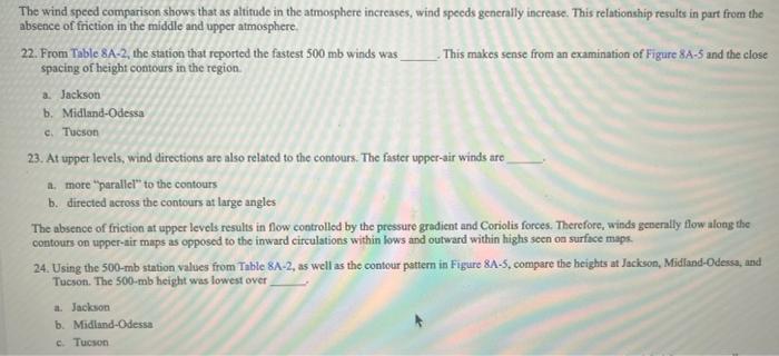 The wind speed comparison shows that as altitude in the atmosphere increases, wind specds generally increase. This relationsh
