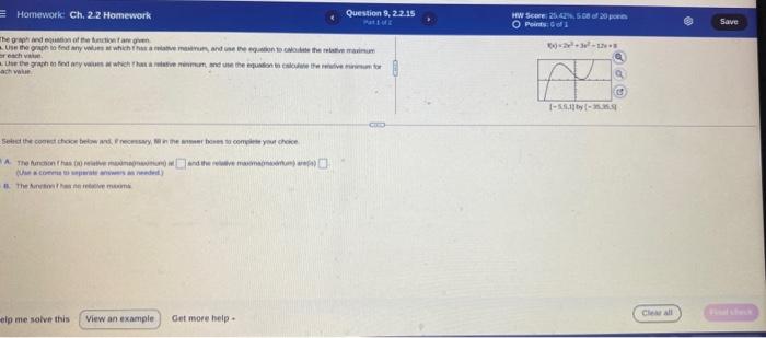 Solved = Homework Ch. 2.2 Homework Questions, 22.15 HW Score | Chegg.com