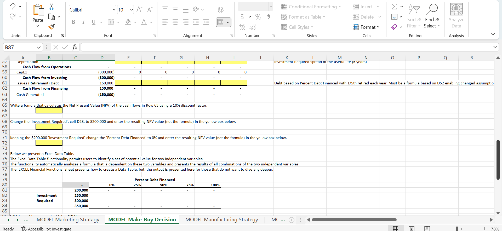 Below We Present A Excel Data Table. The Excel 