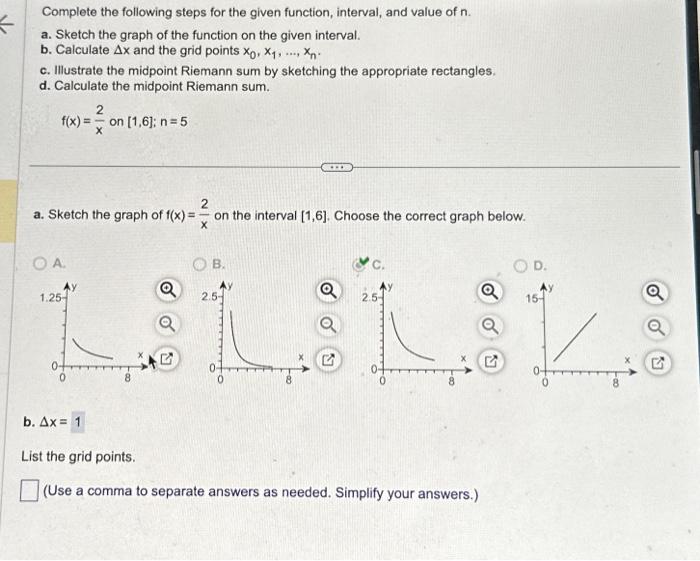 Solved Complete The Following Steps For The Given Function, | Chegg.com