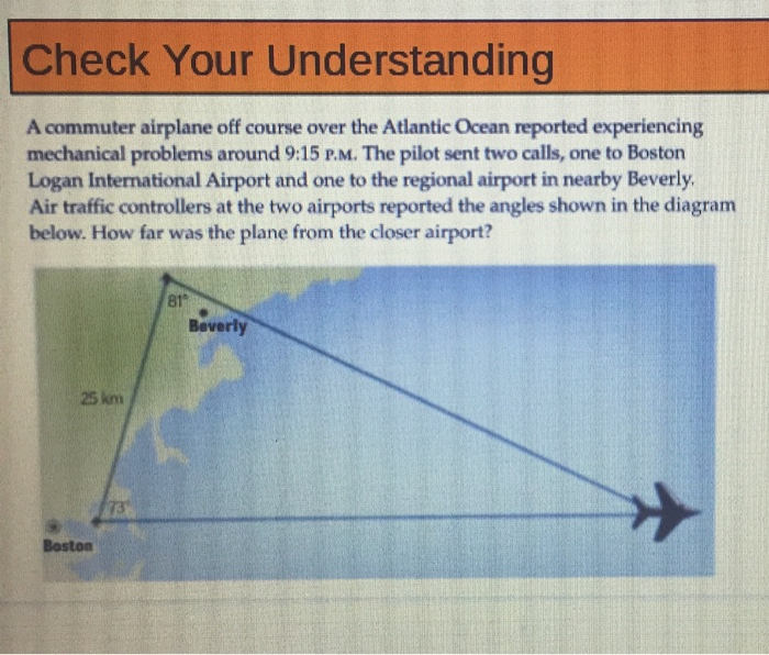 Solved Check Your Understanding A commuter airplane off | Chegg.com