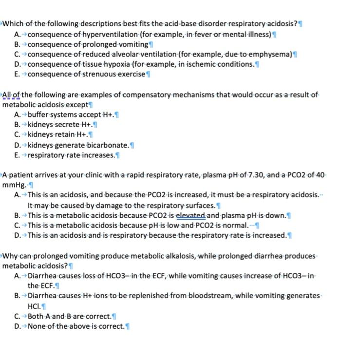 Solved Which of the following descriptions best fits the | Chegg.com