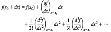 Solved: A Taylor series expansion of function f( x) about some x ...