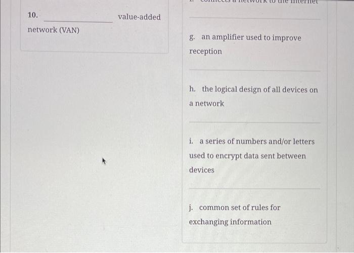 Solved 1. network a. allows users connected to a | Chegg.com