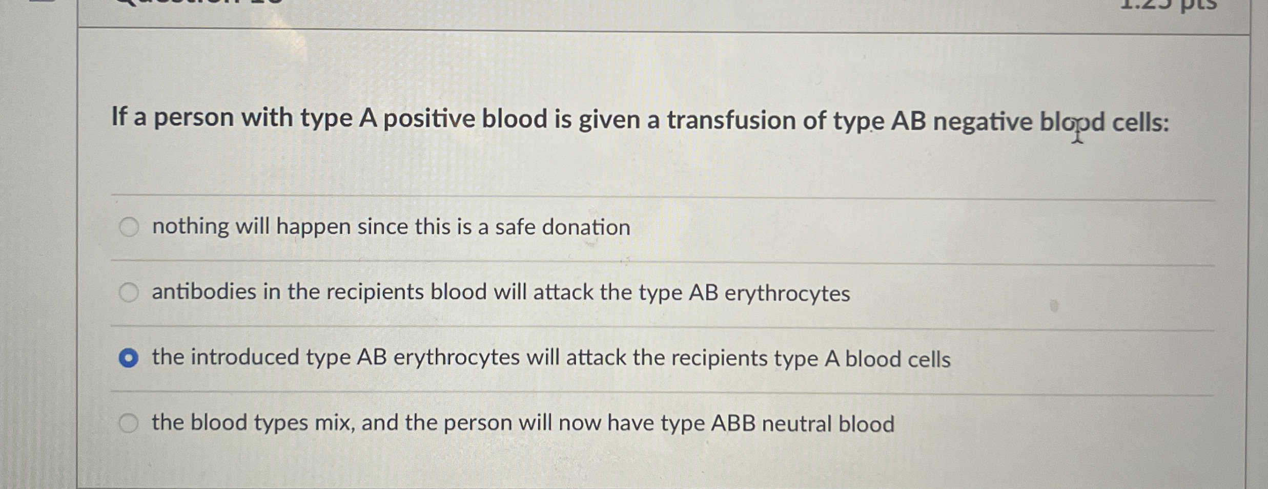 Solved If a person with type A positive blood is given a | Chegg.com