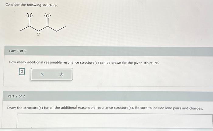 Solved Consider The Following Structure: Part 1 Of 2 How | Chegg.com